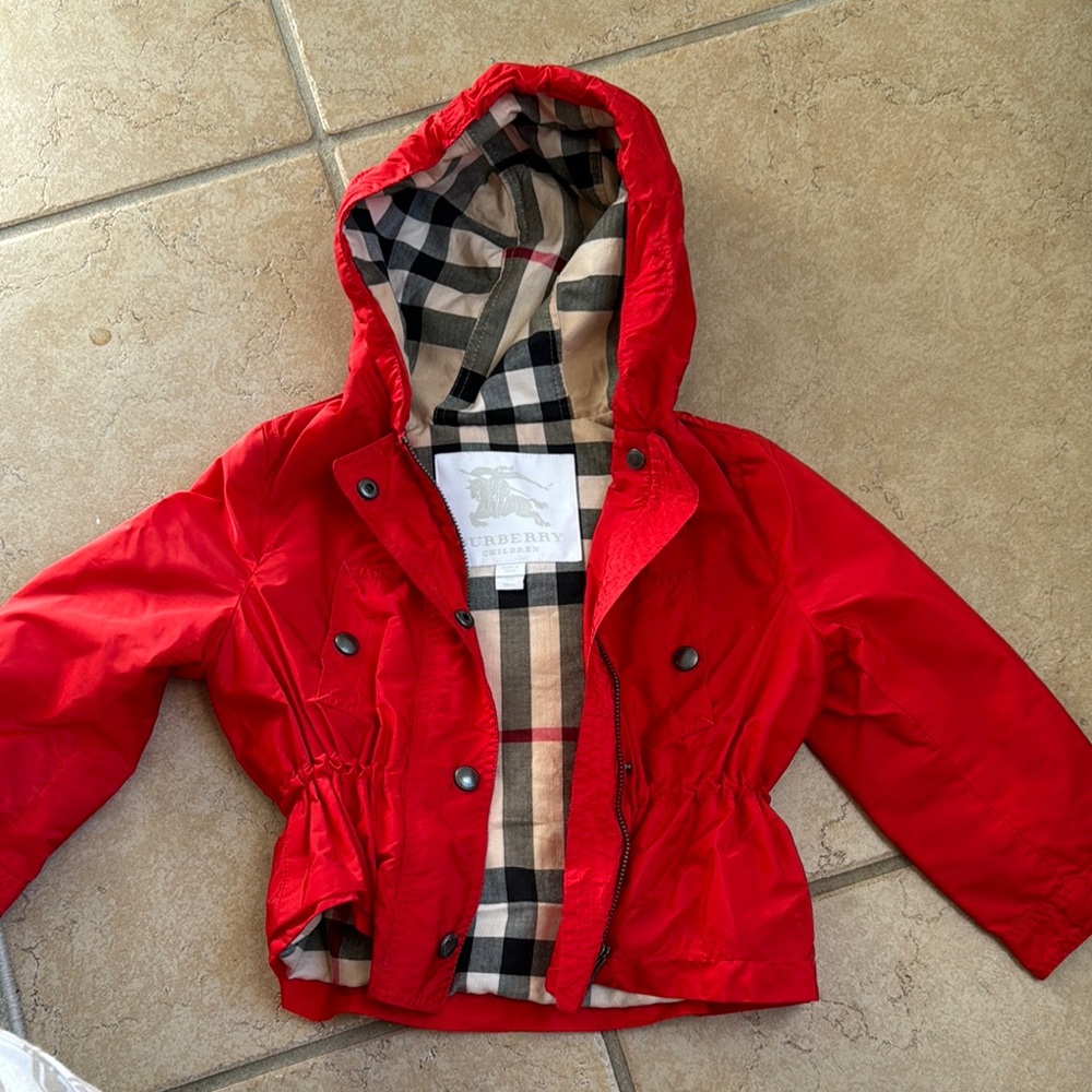 Burberry Red Kids Jacket